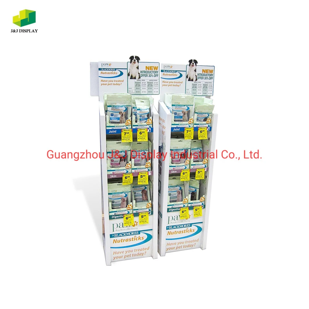 Cosmetic Paper Pop POS Cardboard Floor Display Stand Fsdu for Supermarkets Display Shelf