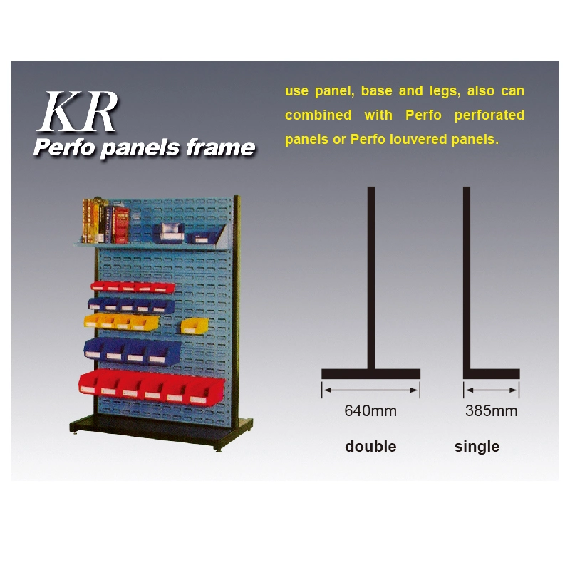 Medium Duty Garage Single Side Shelf with 3 Panels in Blue Colour Light Duty Rack