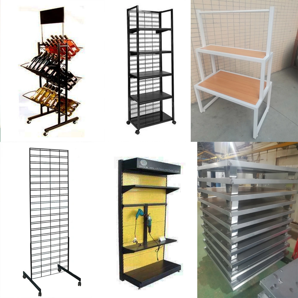 Metal Steel Storage Store Hanging Wire Exhibition Floor Shampoo Home Appliances Wall Bottle Supermarket Universal Gondola Tools Display Stand Rack Shelf